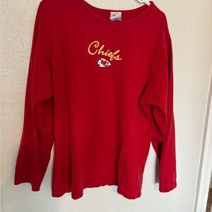NFL Chiefs Women's Red Long Sleeve Tee